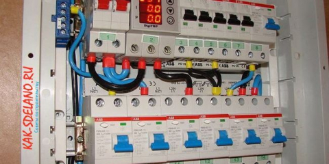 Jak správně sestavit elektrický panel + schémata zapojení